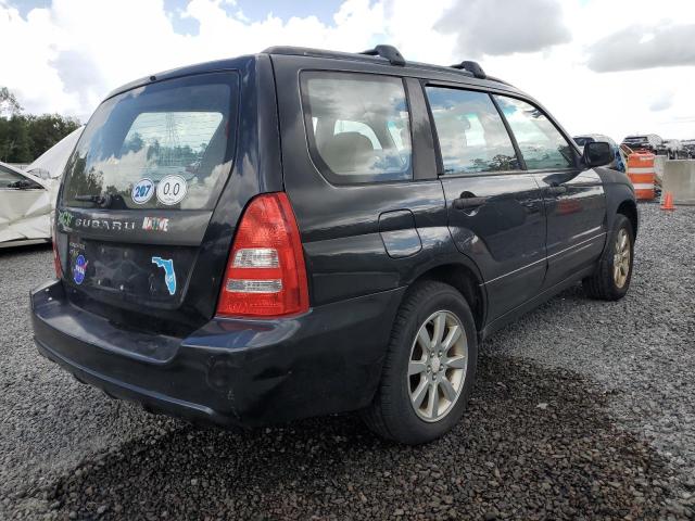 JF1SG65685H743430 - 2005 SUBARU FORESTER 2.5XS Черный фото 3