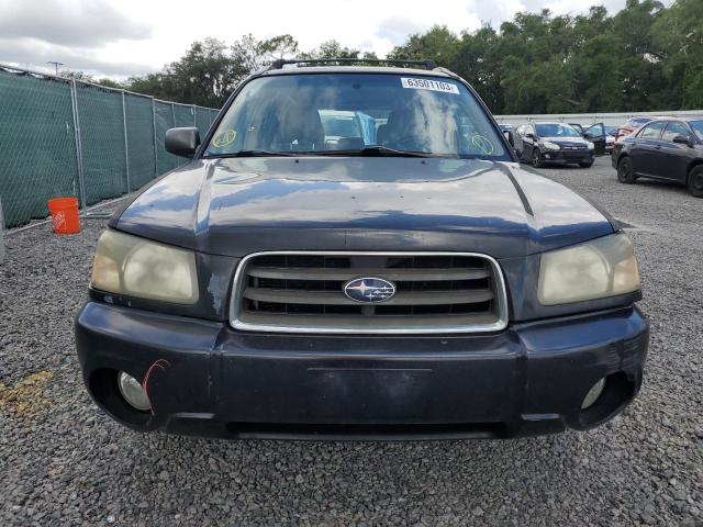 JF1SG65685H743430 - 2005 SUBARU FORESTER 2.5XS Черный фото 5