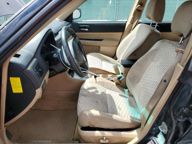 JF1SG65685H743430 - 2005 SUBARU FORESTER 2.5XS Черный фото 7