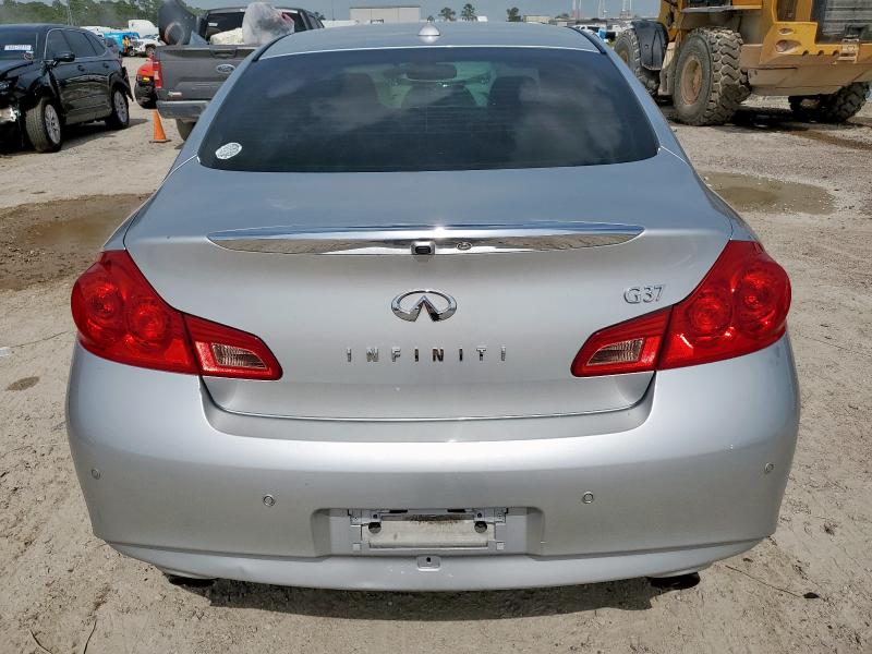 JN1CV6AP8CM936705 - 2012 INFINITI G37 BASE SILVER photo 6