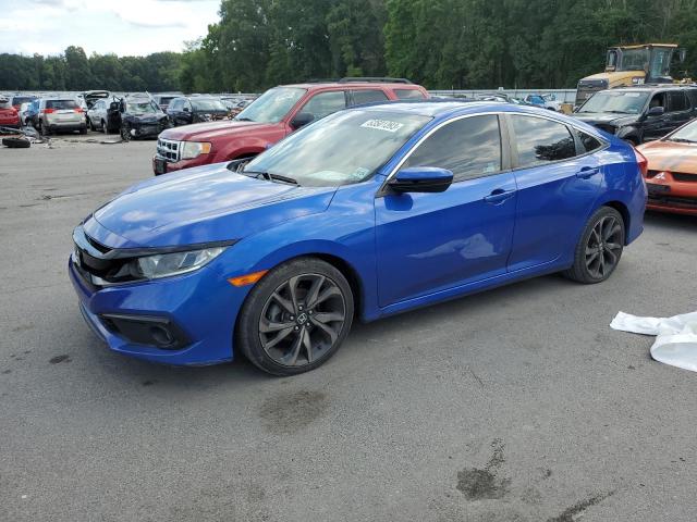 2HGFC2F8XKH523875 - 2019 HONDA CIVIC SPORT 蓝色 照片 1