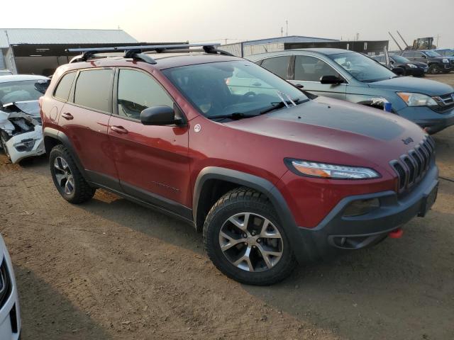 1C4PJMBB5HW536145 - 2017 JEEP CHEROKEE TRAILHAWK ბურგუნდია ფოტო 4