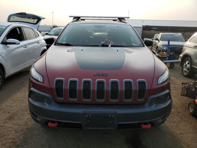 1C4PJMBB5HW536145 - 2017 JEEP CHEROKEE TRAILHAWK BURGUNDY photo 5