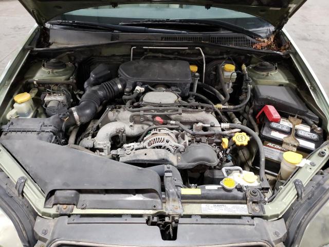 4S4BP61C966327465 - 2006 SUBARU LEGACY OUTBACK 2.5I GREEN photo 11