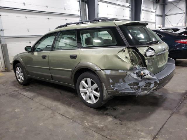 4S4BP61C966327465 - 2006 SUBARU LEGACY OUTBACK 2.5I GREEN photo 2