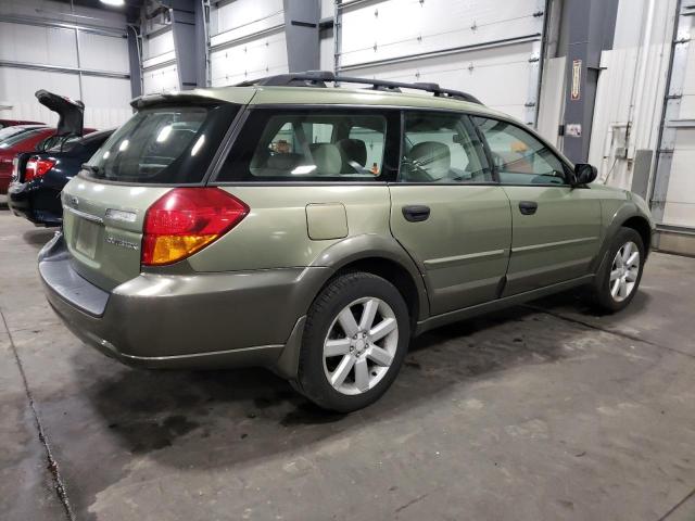 4S4BP61C966327465 - 2006 SUBARU LEGACY OUTBACK 2.5I GREEN photo 3