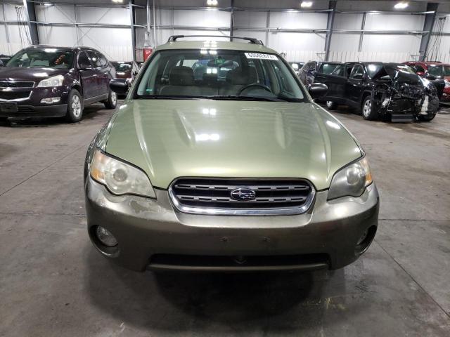 4S4BP61C966327465 - 2006 SUBARU LEGACY OUTBACK 2.5I GREEN photo 5