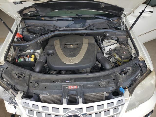 4JGBB8GB6BA696719 - 2011 MERCEDES-BENZ ML 350 4MATIC WHITE photo 11