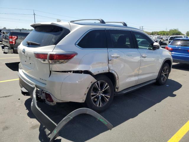5TDJKRFH4GS246928 - 2016 TOYOTA HIGHLANDER XLE WHITE photo 3