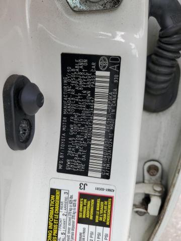 2T1BU4EE3AC344647 - 2010 TOYOTA COROLLA BASE Weiß Foto 13