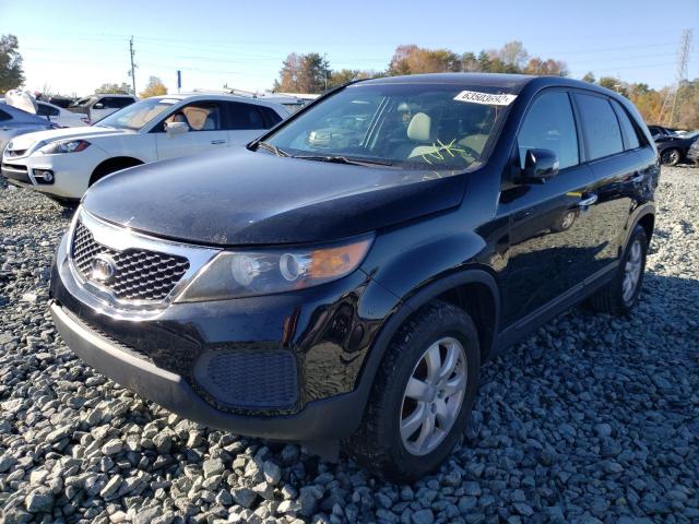 5XYKT3A19CG259299 - 2012 KIA SORENTO BASE BLACK photo 2