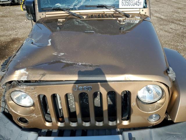 1C4BJWEG0FL672307 - 2015 JEEP WRANGLER U SAHARA TAN photo 11