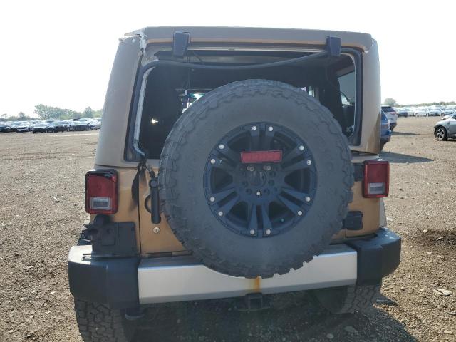 1C4BJWEG0FL672307 - 2015 JEEP WRANGLER U SAHARA TAN photo 6