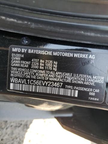 WBAVL1C56EVY23467 - 2014 BMW X1 XDRIVE28I BLACK photo 12