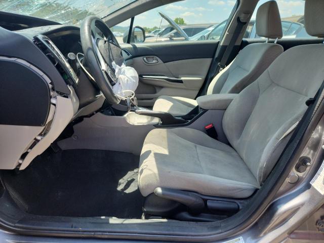 19XFB2F57DE032072 - 2013 HONDA CIVIC LX GRAY photo 7