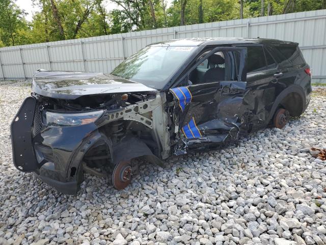1FM5K8AB9MGA42805 - 2021 FORD EXPLORER POLICE INTERCEPTOR BLACK photo 1