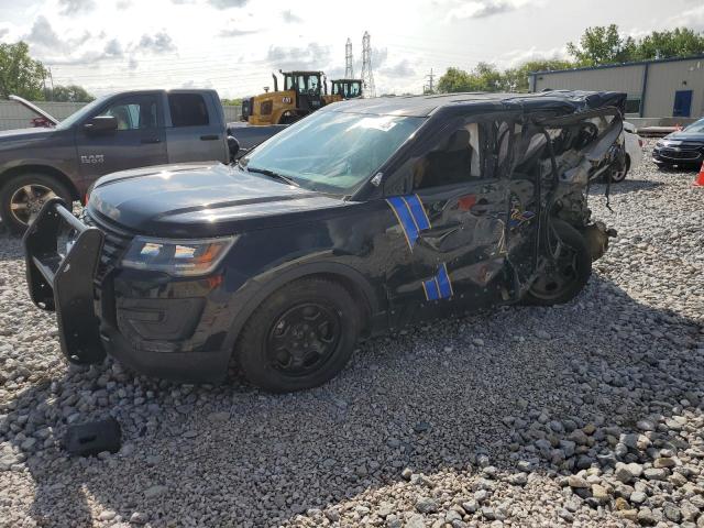 1FM5K8ARXHGC90595 - 2017 FORD EXPLORER POLICE INTERCEPTOR BLACK photo 1