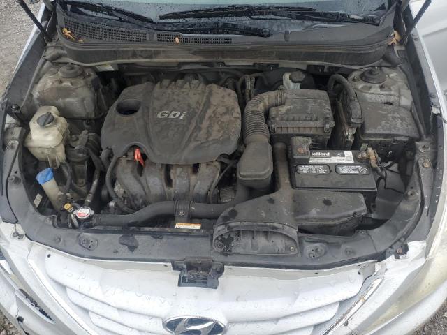 5NPEB4AC0CH450447 - 2012 HYUNDAI SONATA GLS SILVER photo 11