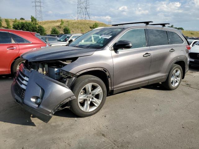 5TDDZRFH5KS741348 - 2019 TOYOTA HIGHLANDER LIMITED GRAY photo 1