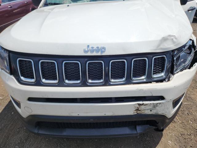 3C4NJDAB4MT578847 - 2021 JEEP COMPASS SPORT თეთრი ფოტო 12