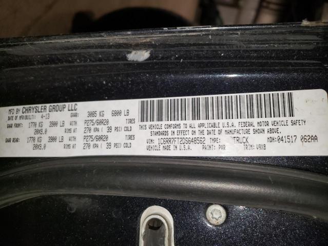 1C6RR7FT2DS648562 - 2013 RAM 1500 ST CHARCOAL photo 12