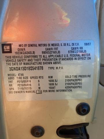 3GNDA13D18S541878 - 2008 CHEVROLET HHR LS 金色 照片 10