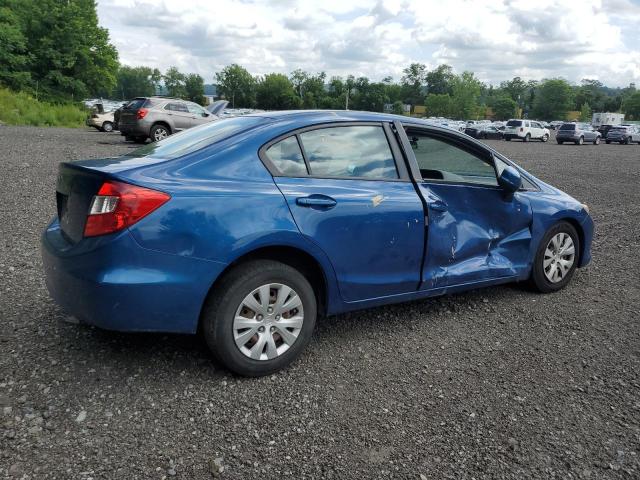 19XFB2F56CE314573 - 2012 HONDA CIVIC LX BLUE photo 3