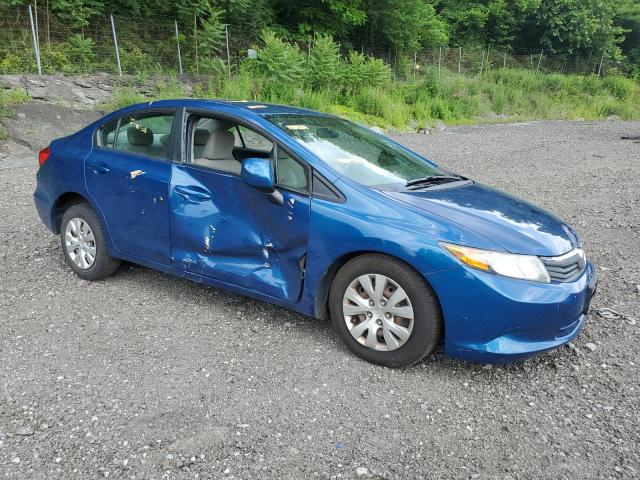 19XFB2F56CE314573 - 2012 HONDA CIVIC LX BLUE photo 4