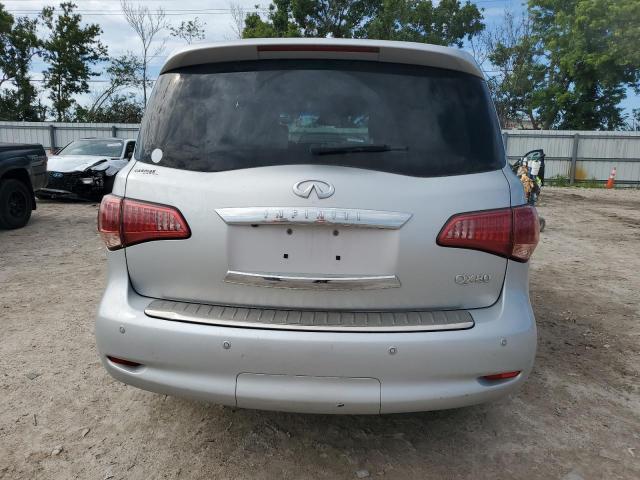 JN8AZ2NFXE9555130 - 2014 INFINITI QX80 SILVER photo 6