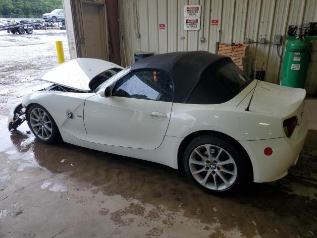 4USBU335X7LW70292 - 2007 BMW Z4 3.0 WHITE photo 2