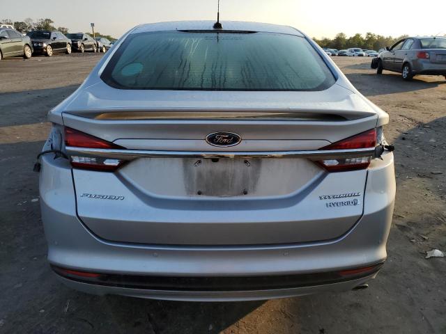 3FA6P0RU4JR235200 - 2018 FORD FUSION TITANIUM/PLATINUM HEV SILVER photo 6