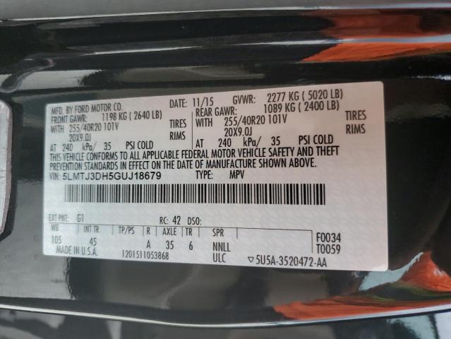 5LMTJ3DH5GUJ18679 - 2016 LINCOLN MKC RESERVE BLACK photo 13