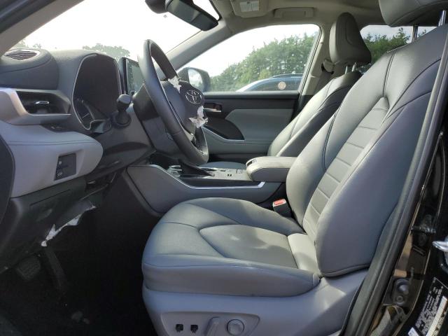 5TDGZRAH0NS120592 - 2022 TOYOTA HIGHLANDER XLE BLACK photo 7