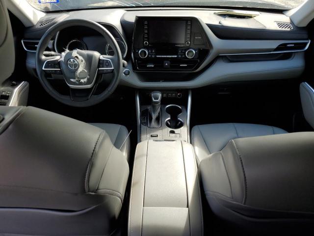 5TDGZRAH0NS120592 - 2022 TOYOTA HIGHLANDER XLE BLACK photo 8