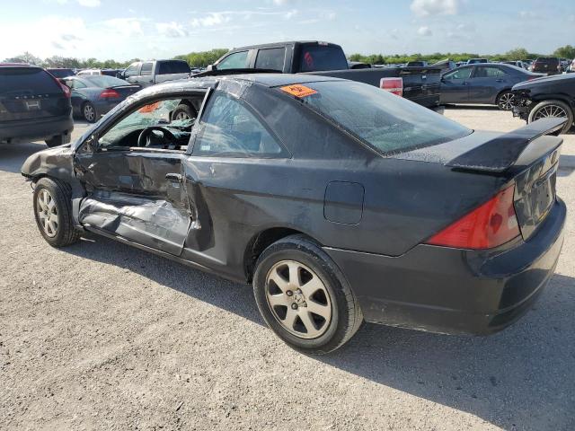 1HGEM21923L058747 - 2003 HONDA CIVIC EX BLACK photo 2