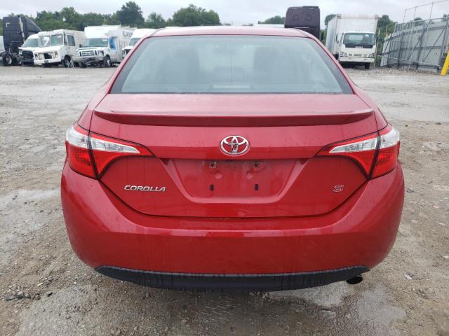 2T1BURHE2GC491530 - 2016 TOYOTA COROLLA L RED photo 6