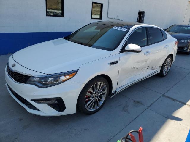 5XXGV4L29KG284993 - 2019 KIA OPTIMA SXL WHITE photo 1