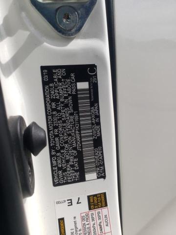JTDKARFP1K3116971 - 2019 TOYOTA PRIUS PRIM WHITE photo 13