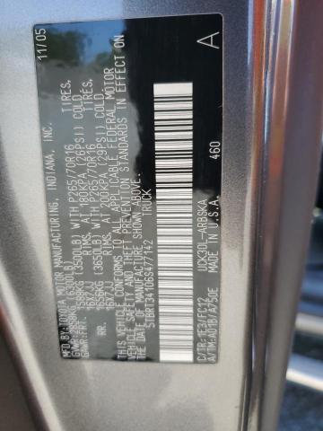 5TBRT34106S477142 - 2006 TOYOTA TUNDRA ACCESS CAB SR5 CHARCOAL photo 12