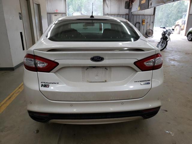 3FA6P0D94DR123911 - 2013 FORD FUSION TITANIUM WHITE photo 6