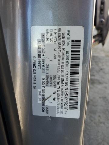 JM1CR2WL4A0389114 - 2010 MAZDA 5 SILVER photo 12