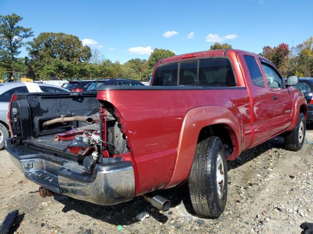 5TEUX42N35Z144601 - 2005 TOYOTA TACOMA ACCESS CAB RED photo 4