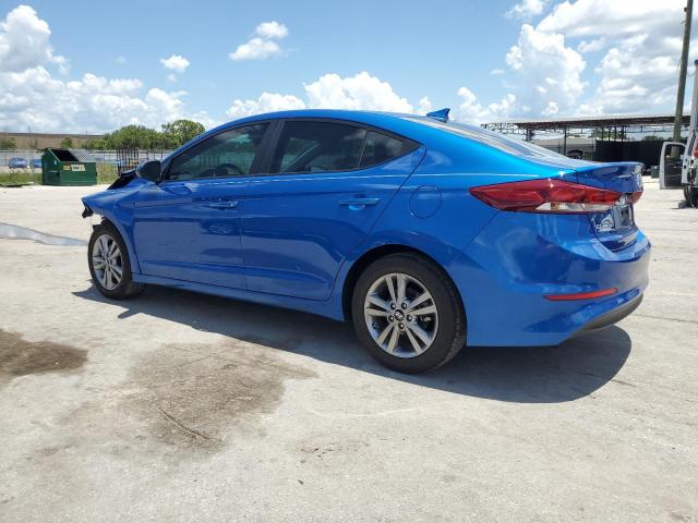 KMHD84LF3JU612202 - 2018 HYUNDAI ELANTRA SEL BLUE photo 2