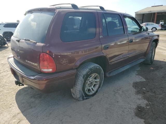 1B4HS58N72F213888 - 2002 DODGE DURANGO SLT PLUS BURGUNDY photo 3