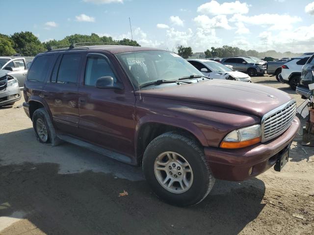 1B4HS58N72F213888 - 2002 DODGE DURANGO SLT PLUS BURGUNDY photo 4