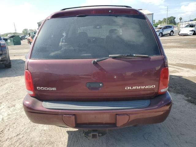 1B4HS58N72F213888 - 2002 DODGE DURANGO SLT PLUS BURGUNDY photo 6