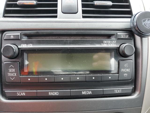 2T1BU4EE2CC877804 - 2012 TOYOTA COROLLA BASE SILVER photo 9