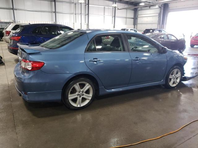 5YFBU4EE6DP135651 - 2013 TOYOTA COROLLA BASE BLUE photo 3