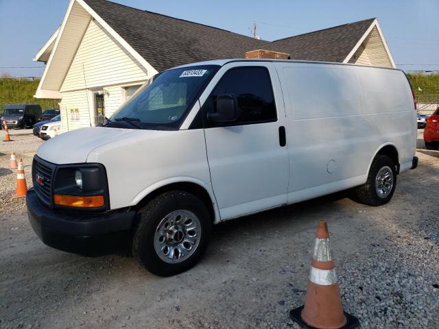 1GTS7AFX0E1126343 - 2014 GMC SAVANA G1500 WHITE photo 1