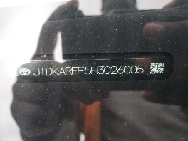 JTDKARFP5H3026005 - 2017 TOYOTA PRIUS PRIM 白色 照片 12